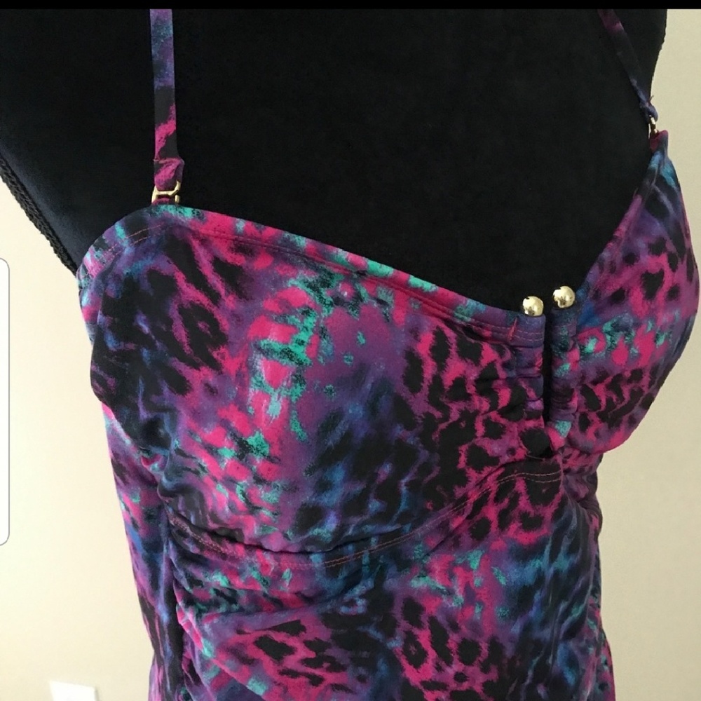 *!FINAL MARKDOWN!*  Pink and purple tankini top